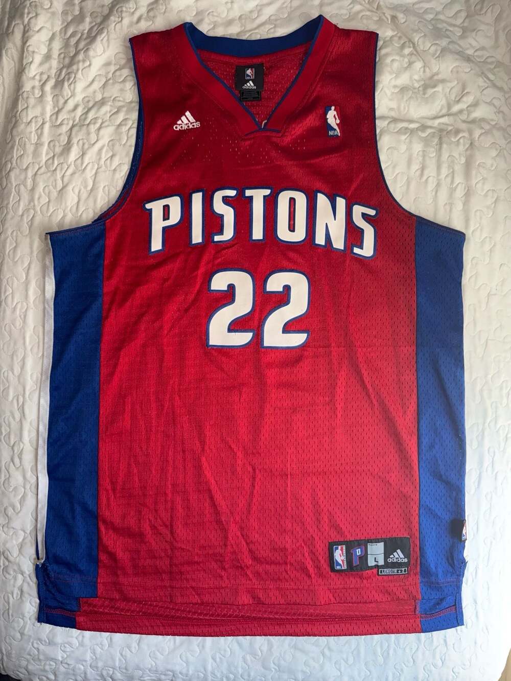 Adidas Detroit Pistons #22 Tayshaun Prince Jersey